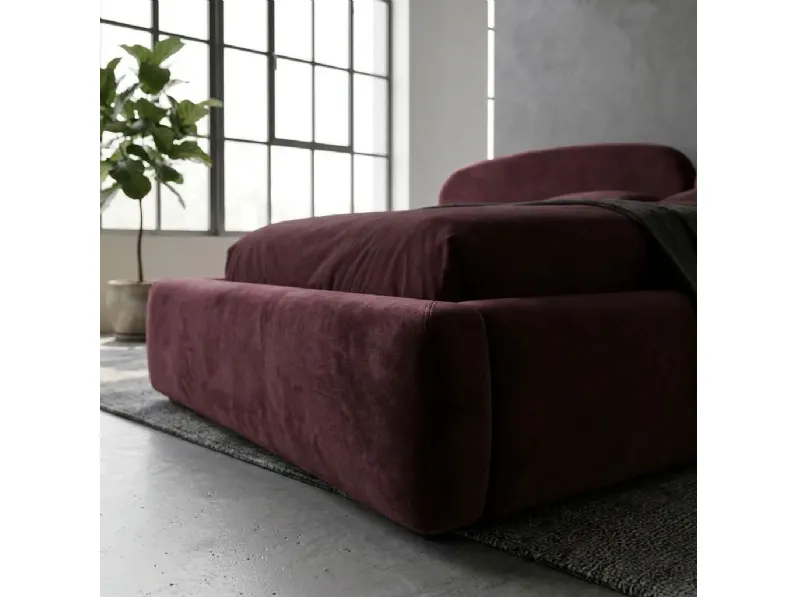 Letto Aura bordeaux Collezione esclusiva a PREZZI OUTLET