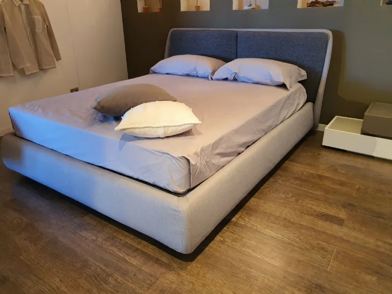 Letto moderno Bend grigio Ditre italia con un ribasso esclusivo