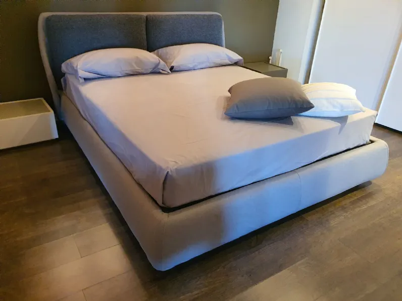 Letto moderno Bend grigio Ditre italia con un ribasso esclusivo