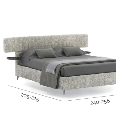Letto imbottito con contenitore Berge'V&nicea prezzo scontato