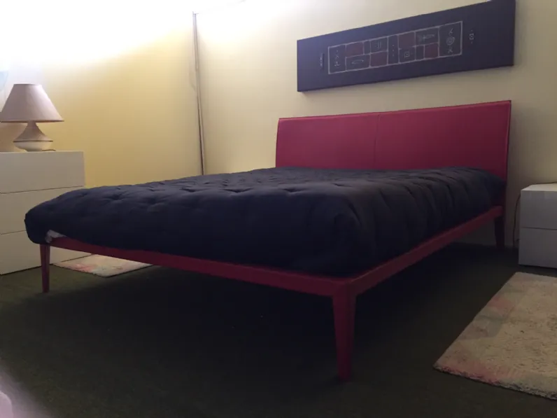 Letto Bontempi Casa Letto zago in cuoio  Matrimoniale