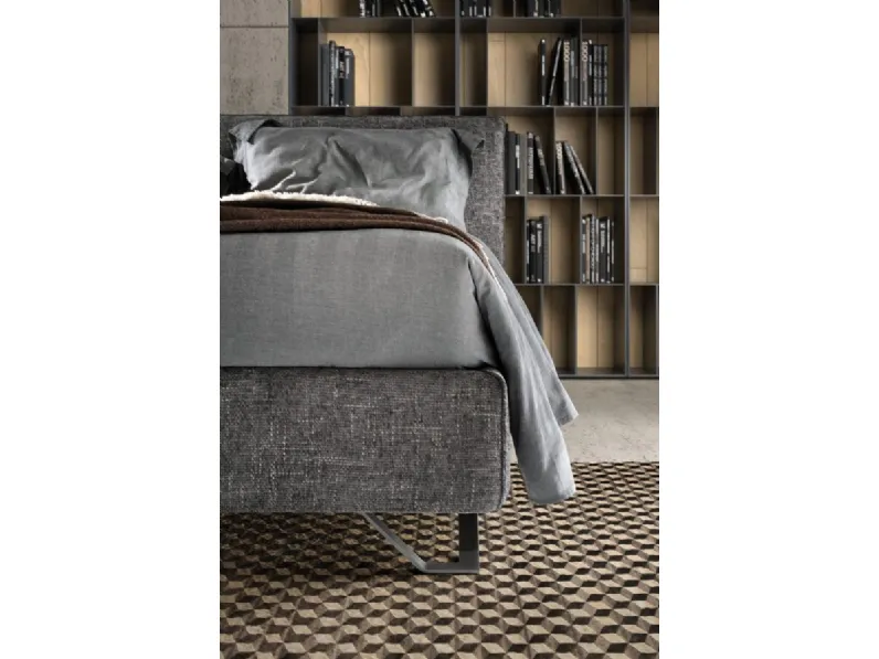 Letto imbottito con contenitore Charlie Artigianale a prezzo ribassato