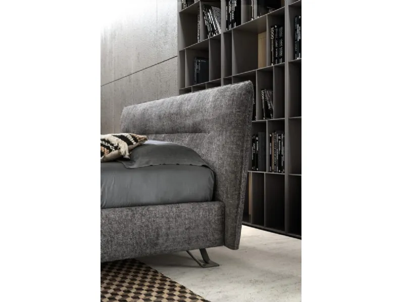 Letto imbottito con contenitore Charlie Artigianale a prezzo ribassato