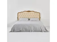Letto classico con gambe Geras Dialma brown a prezzo ribassato