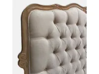 Letto classico con gambe Geras Dialma brown a prezzo ribassato