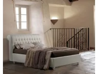 Letto imbottito con giroletto LondonLettissimia prezzo scontato