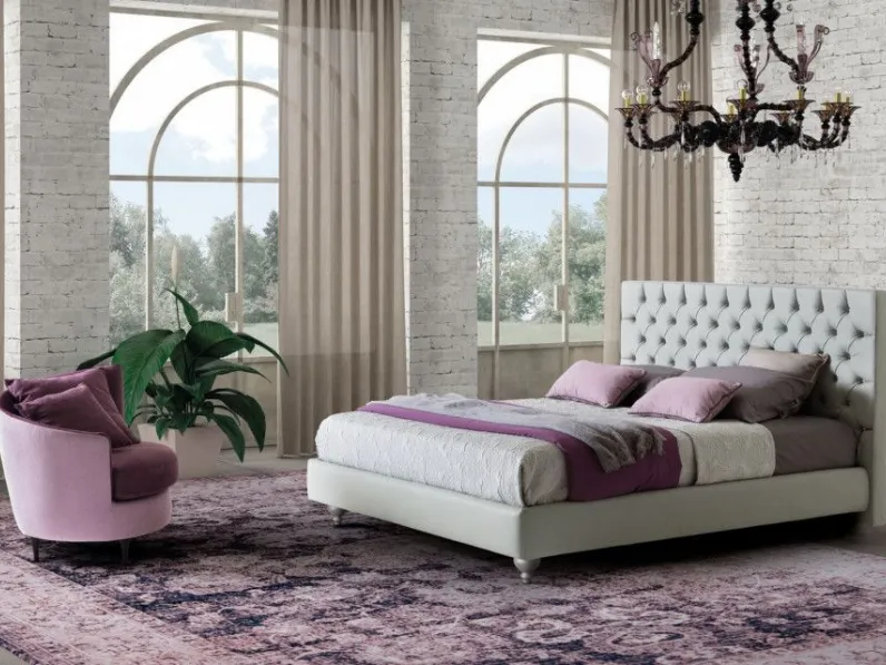 Letto classico con giroletto Susanna Artigianale a prezzo scontato