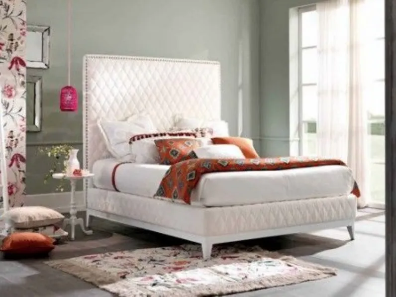 Letto classico Letto matrimoniale ginestra 50 luxury made in italy Md work con uno sconto esclusivo