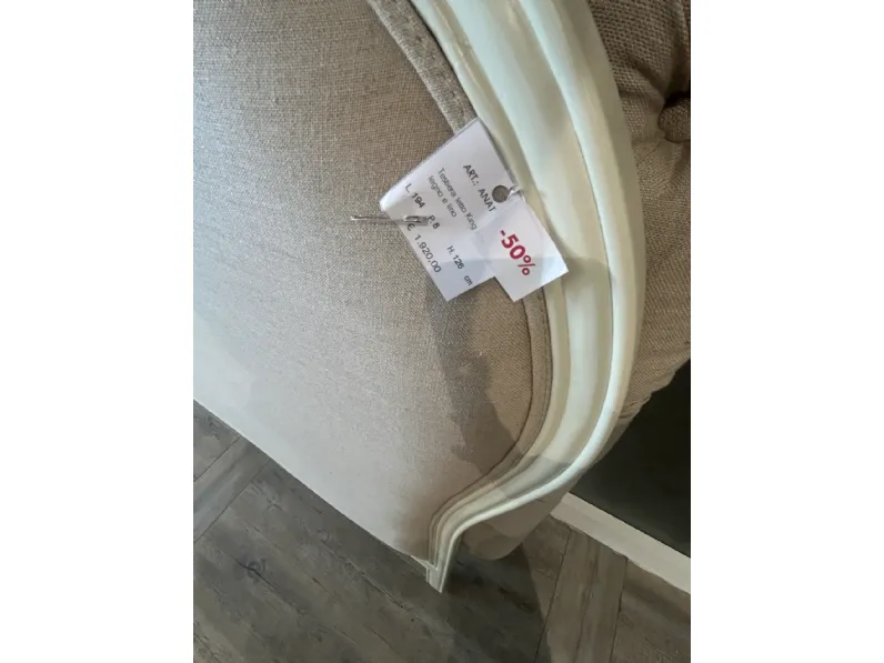 Letto Testiera classica  Dialma brown in OFFERTA OUTLET - 50%