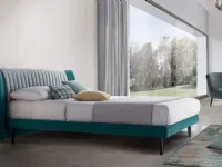 Letto Dafne slim h25 di Rosini: imbottito con contenitore, prezzo ribassato!