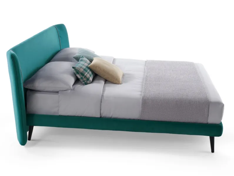 Letto Dafne slim h25 di Rosini: imbottito con contenitore, prezzo ribassato!