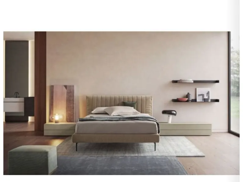 Letto matrimoniale con gambe Dallagnese letto goose a prezzo riservato 