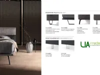 Letto moderno con piedini Dance Samoa a prezzo ribassato