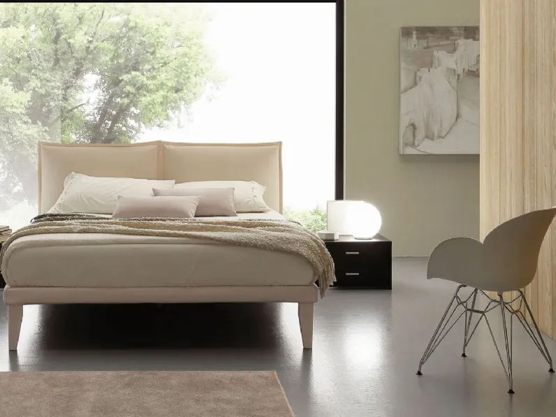 Letto Denise moderno con contenitore artigianale, 47% di sconto!