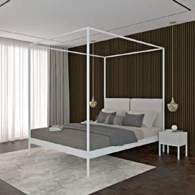 LETTO Letto baldacchino diversi colori made in italy Md work a PREZZI OUTLET