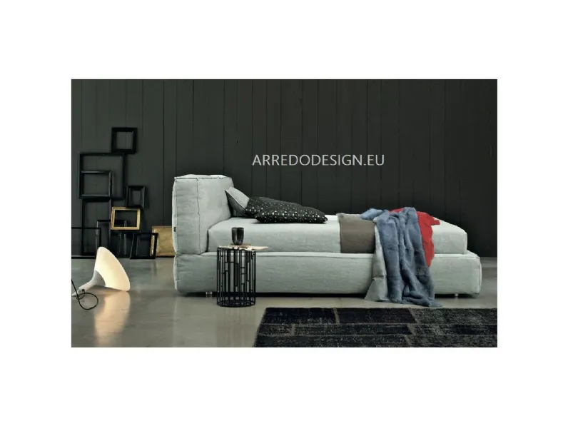 Letto matrimoniale con giroletto Academy soft Twils a prezzo scontato