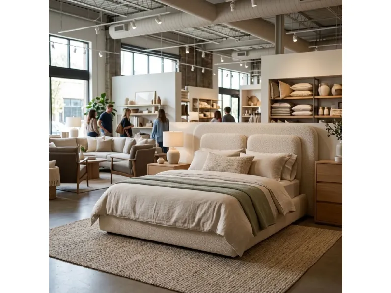 Letto design Aura confort  Collezione esclusiva con uno sconto del 41%