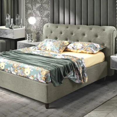 Letto design con contenitore Boheme Artigianale a prezzo ribassato