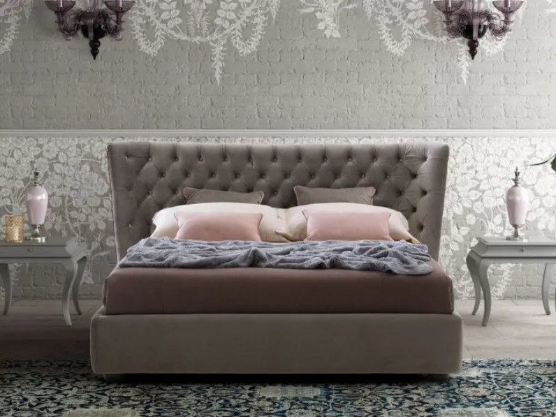 Letto matrimoniale con contenitore Caravaggio Le comfort a prezzo scontato