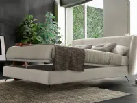 Letto design con contenitore Duke high Valentini a prezzo ribassato
