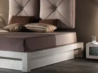 Letto design con contenitore Etnico essential Outlet etnico a prezzo scontato