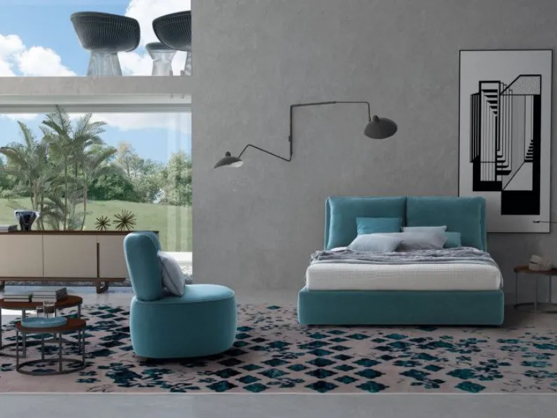 Letto design con contenitore Fris Le comfort a prezzo ribassato