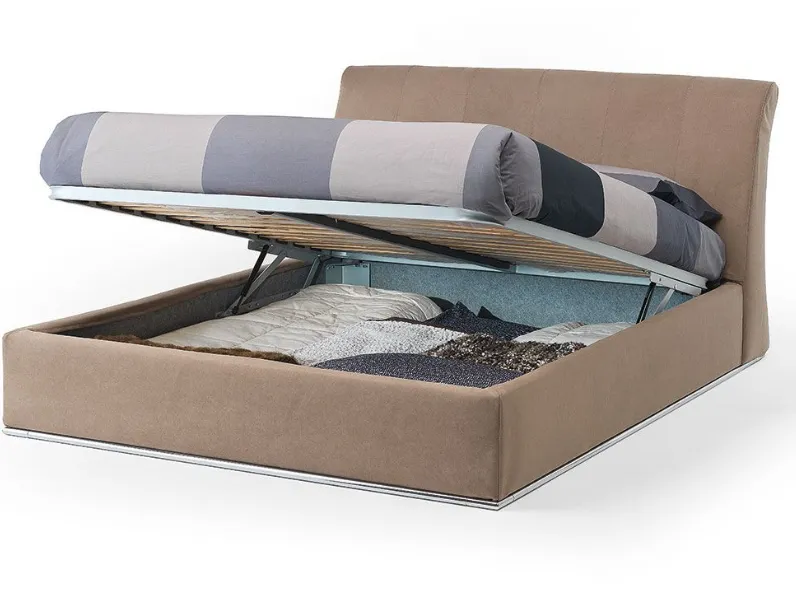 Letto design con contenitore Harpa Artigianale a prezzo ribassato