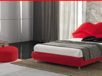 Letto design con contenitore Kiss Nefi a prezzo ribassato