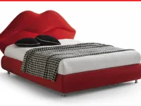 Letto design con contenitore Kiss Nefi a prezzo ribassato