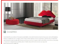 Letto design con contenitore Kiss Nefi a prezzo ribassato