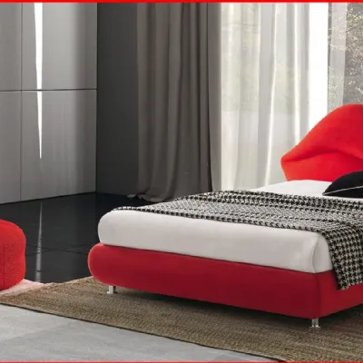 Letto design con contenitore Kiss Nefi a prezzo ribassato