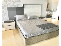 Letto design con contenitore Krea - letto contenitore con boiserie Tomasella a prezzo ribassato