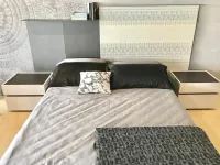 Letto design con contenitore Krea - letto contenitore con boiserie Tomasella a prezzo ribassato