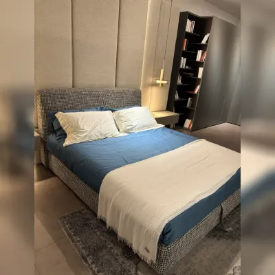 Letto design con contenitore Letto flou modello myplace Flou a prezzo ribassato