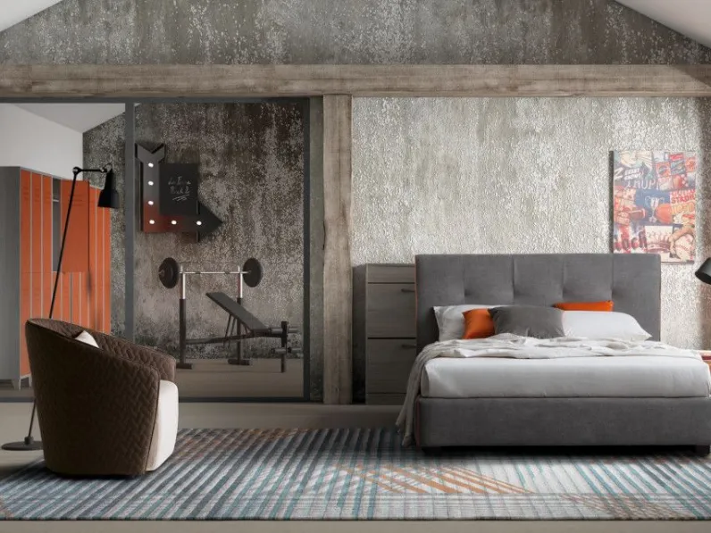 Letto design con contenitore Love Le comfort a prezzo scontato