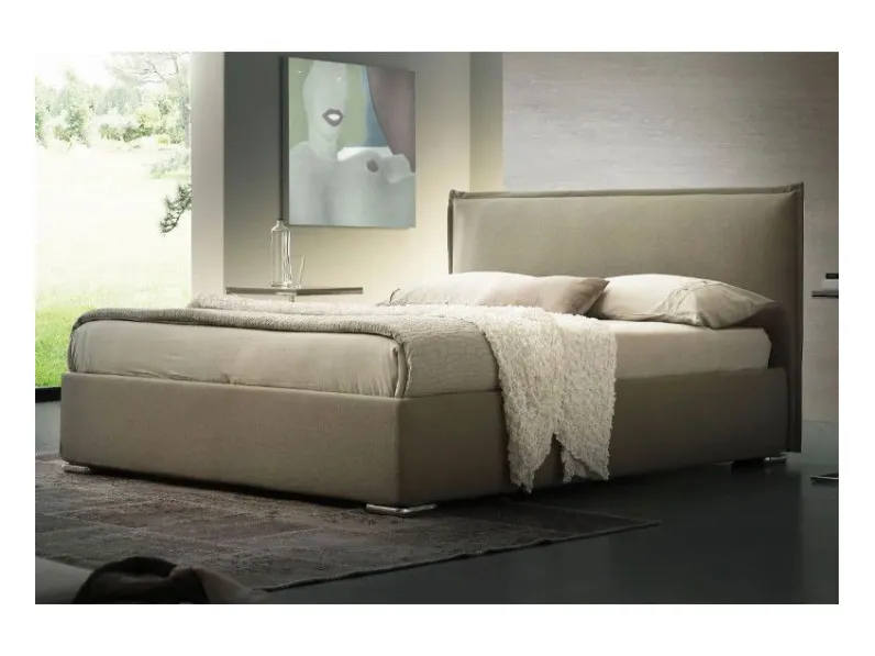 Letto design con contenitore Michelle Ergogreen a prezzo ribassato