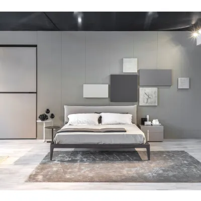 Letto matrimoniale con giroletto Bun * Md house a prezzo ribassato