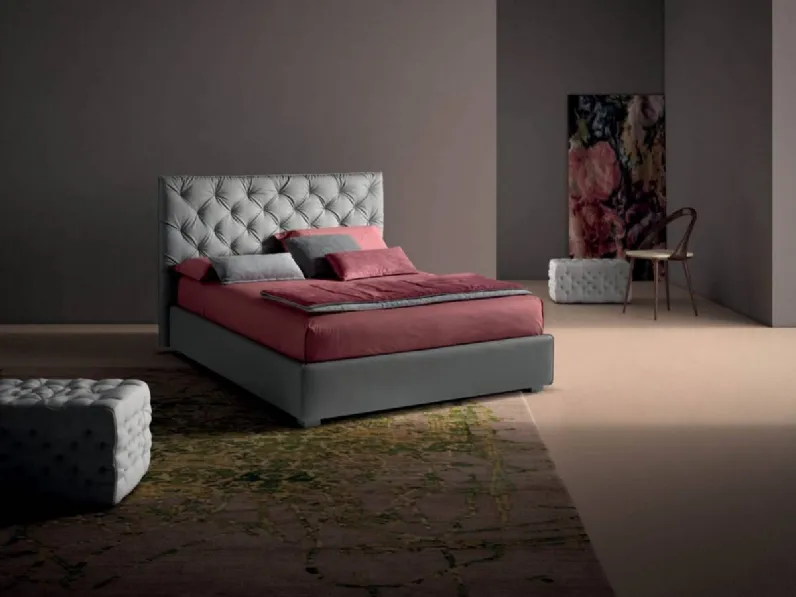 Letto design con giroletto Tender  Samoa a prezzo scontato