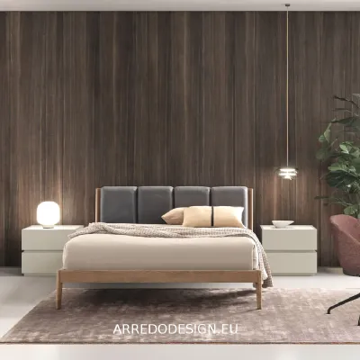 Letto design con piedini Millerighe Dall'agnese a prezzo scontato