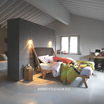 Letto design con piedini Tolo Noctis a prezzo ribassato