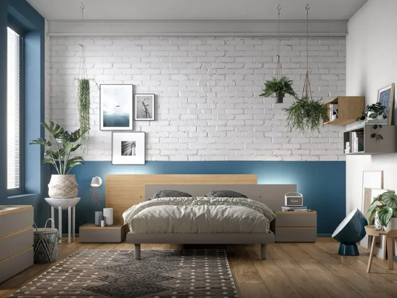 Letto matrimoniale design Dama  Santalucia a prezzo ribassato
