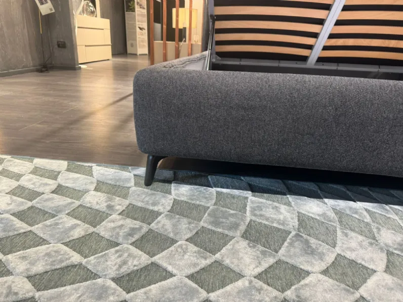 Letto imbottito con contenitore Join Bside a prezzo ribassato