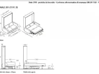 Letto design Letto a scomparsa Clei con un ribasso del 40%
