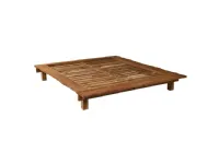 Letto design Letto doro acacia Outlet etnico con un ribasso del 33%