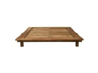 Letto design Letto doro acacia Outlet etnico con un ribasso del 33%