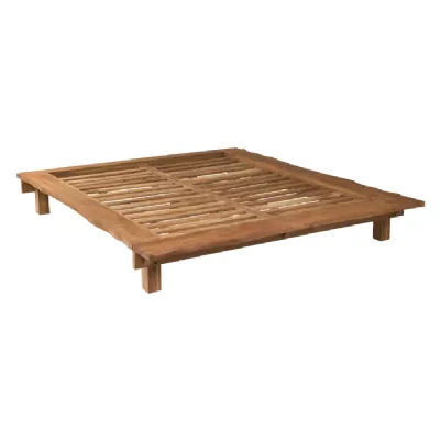 Letto design Letto doro acacia Outlet etnico con un ribasso del 33%