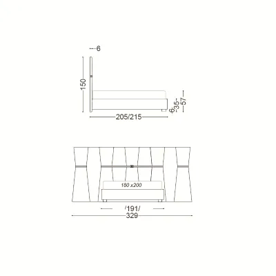 Approfitta dello sconto 38% sul letto Letto luxury maxi acciaio velluto di Md work