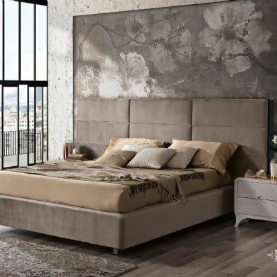 Letto design Letto testiera alta modello firenze Md work con un ribasso esclusivo