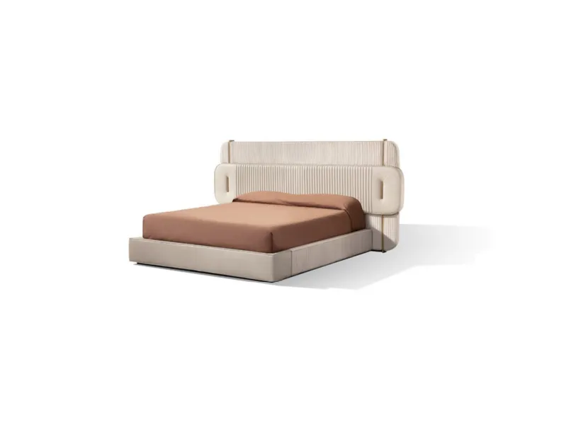 Letto design Luxury pelle e ottone Md work con un ribasso esclusivo