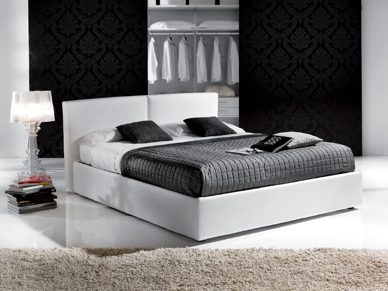 Letto imbottito con contenitore PortoArtigianalea prezzo ribassato